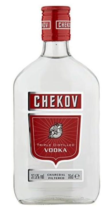 Chekov Triple Distilled Vodka 35cl - Alcohol, Snack and Groceries Delivery in Derby and Derbyshire - Bevvys2u - Order Online Now