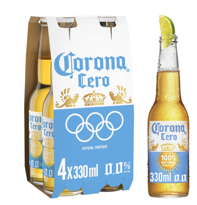 Corona Cero Alcohol Free Beer 4x330ml - Bevvys 2 U Same Day Alcohol Delivery Derby & Derbyshire