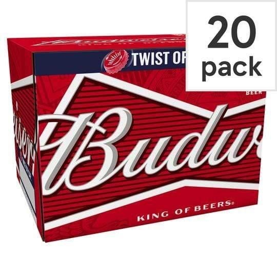 Budweiser 20 Pack 300ml – Bevvys2u