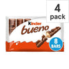 Kinder Bueno Milk & Hazelnut 4 Pack 172G - Bevvys2U